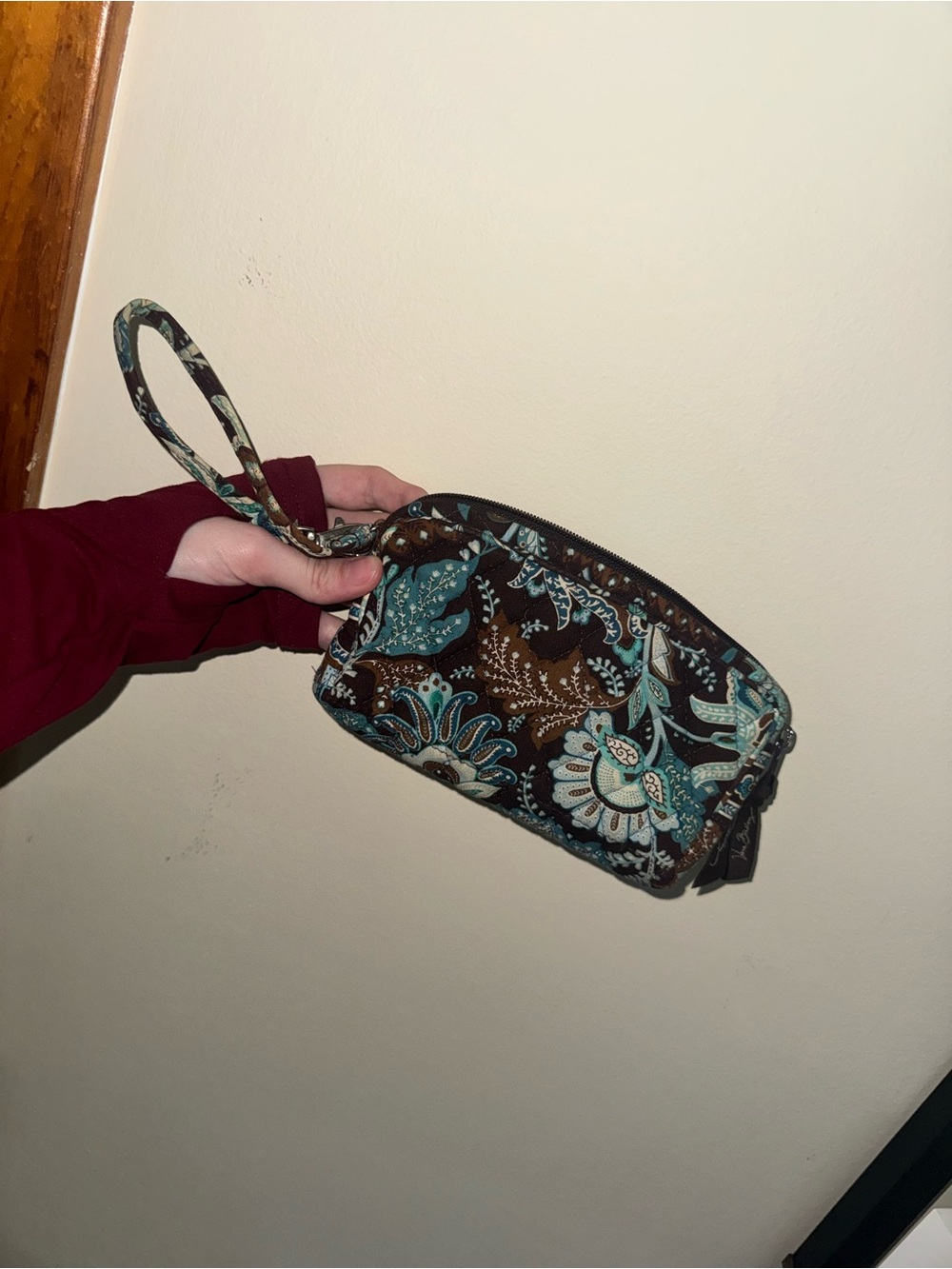 Vera Bradley Java Blue Wristlet